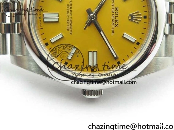 MiroTime 0429 BestValue Oyster Perpetual 41mm 124300 BP Maker Best Edition Yellow Dial on SS Jubilee Bracelet A 2642